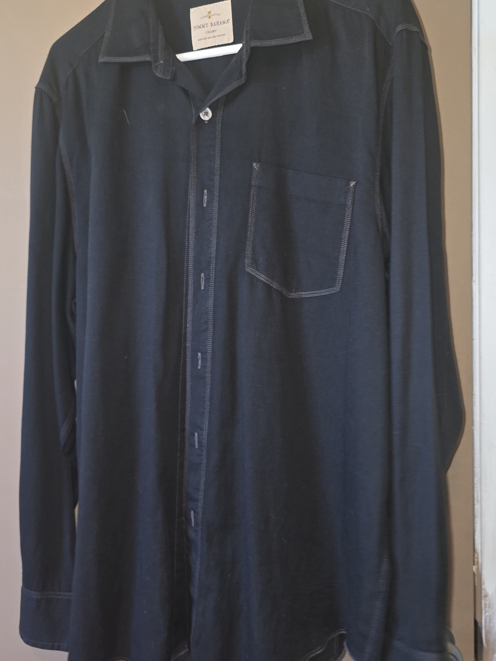 Tommy Bahama Navy Button-Down Shirt